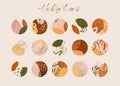 Set of vector icons for your business, scrapbooking, bullet journalling, instagram story buttons.